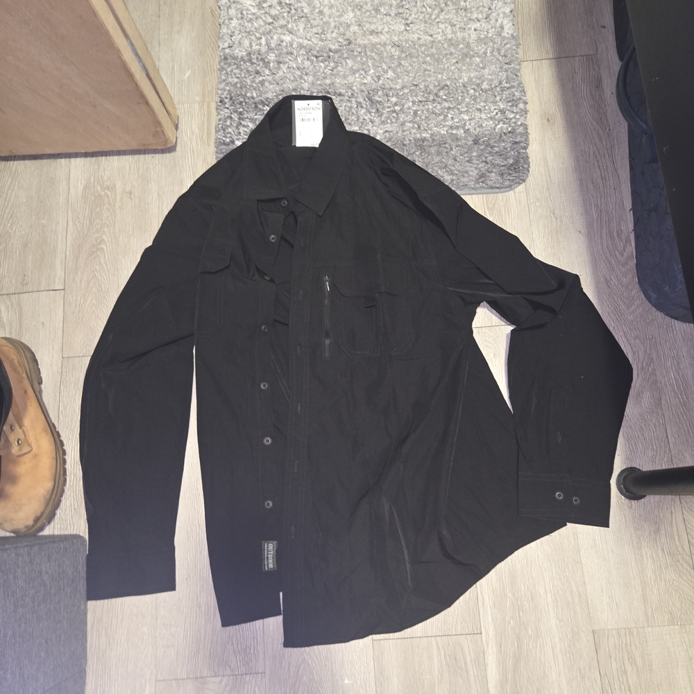 14th & Union Men’s Black Lightweight Utility Shirt Jacket